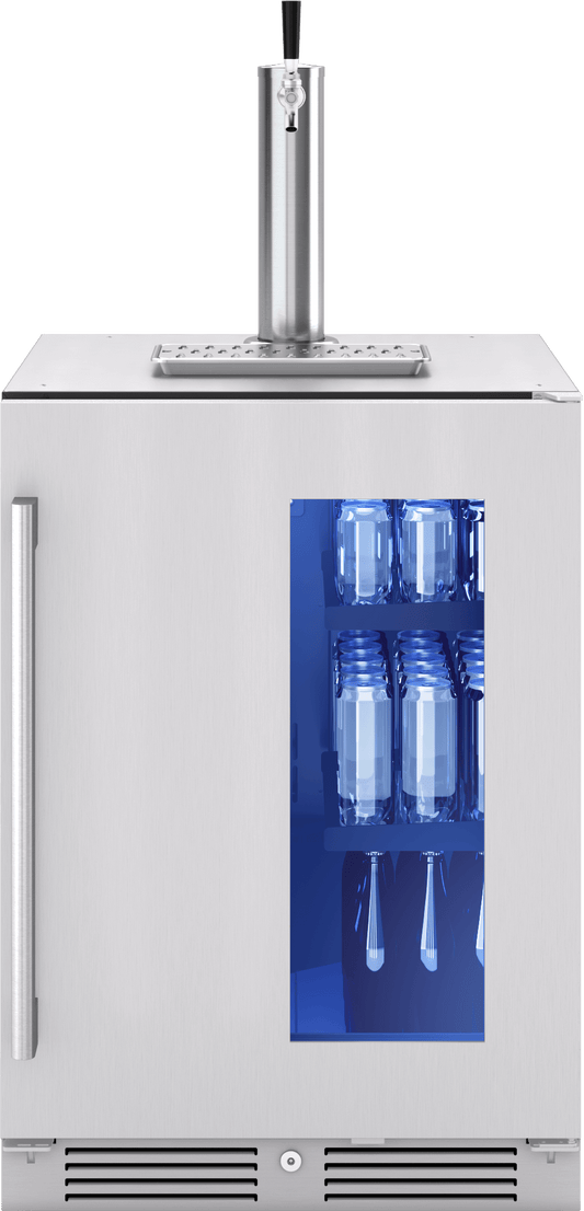 ZEPHYR PRKB24C01AG Zephyr 24"" Kegerator & Beverage Cooler
