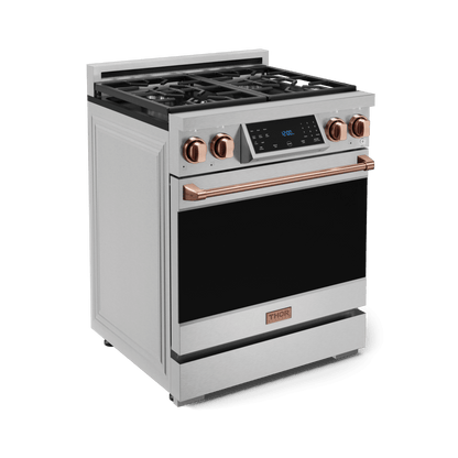 THOR KITCHEN RSG30RSG 30 Inch Professional Gas Range With Tilt Panel Touch Control In STA...