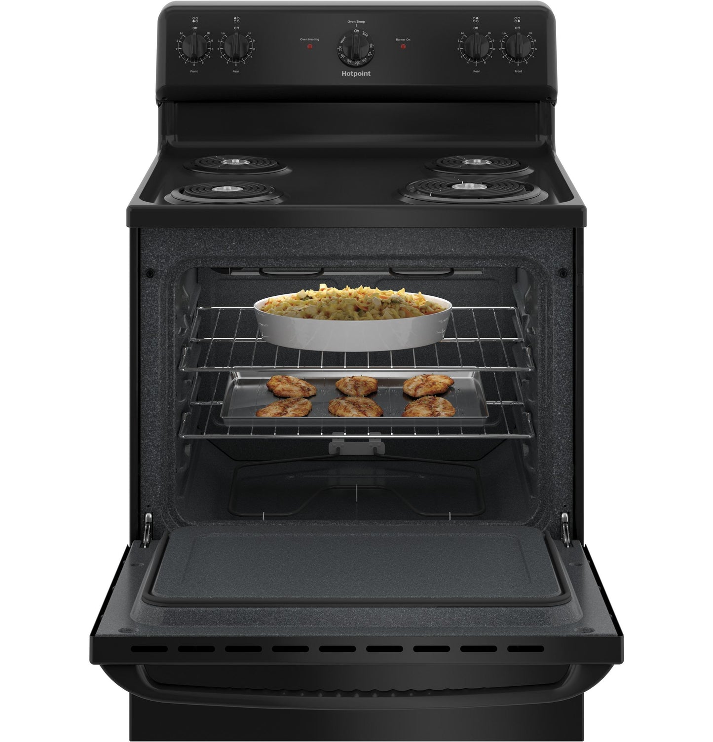 HOTPOINT RBS160DMBB Hotpoint 30"" Free-standing Electric Range