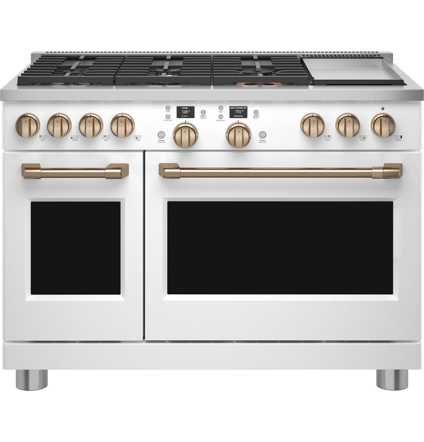 CAFE C2Y486P4TW2 Cafe 48"" Smart Dual-fuel Commercial-style Range With 6 BURNER...