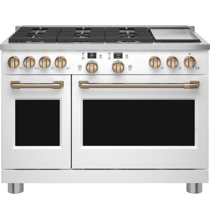 CAFE C2Y486P4TW2 Cafe 48"" Smart Dual-fuel Commercial-style Range With 6 BURNER...