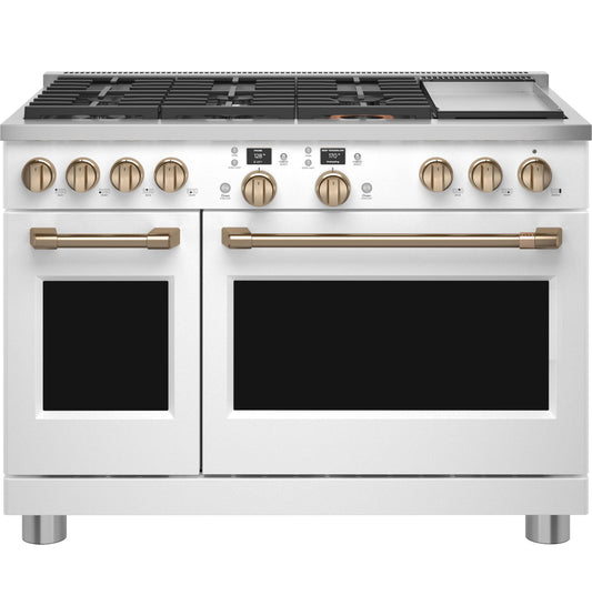 CAFE C2Y486P4TW2 Cafe 48"" Smart Dual-fuel Commercial-style Range With 6 BURNER...