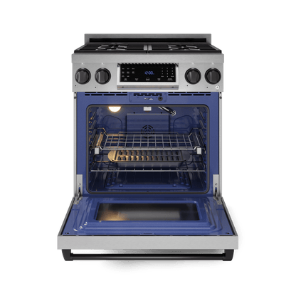 THOR KITCHEN RSG30BLK 30 Inch Professional Gas Range With Tilt Panel Touch Control In STA...