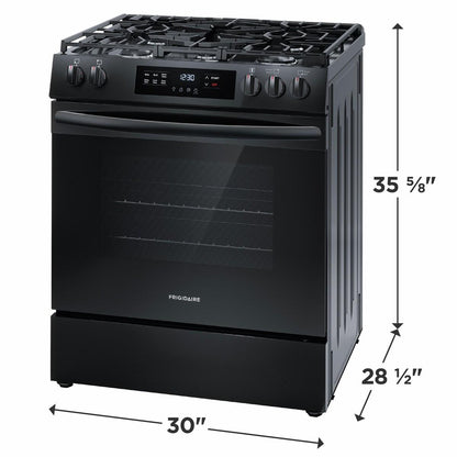 FRIGIDAIRE FCFG3062AB Frigidaire 30"" Front Control Gas Range With Quick Boil