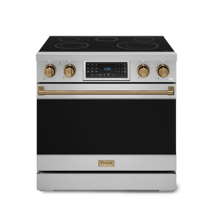 THOR KITCHEN RSE36BRZ 36 Inch Professional Electric Range With Tilt Panel Touch Control I...