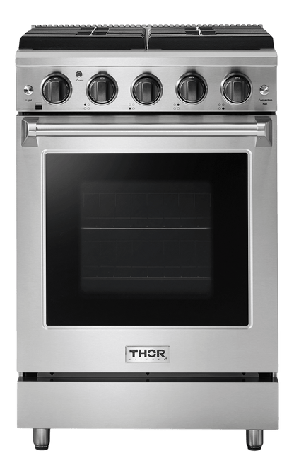 THOR KITCHEN LRG2401U Thor Kitchen 24 Inch Freestanding Gas Range In Stainless Steel