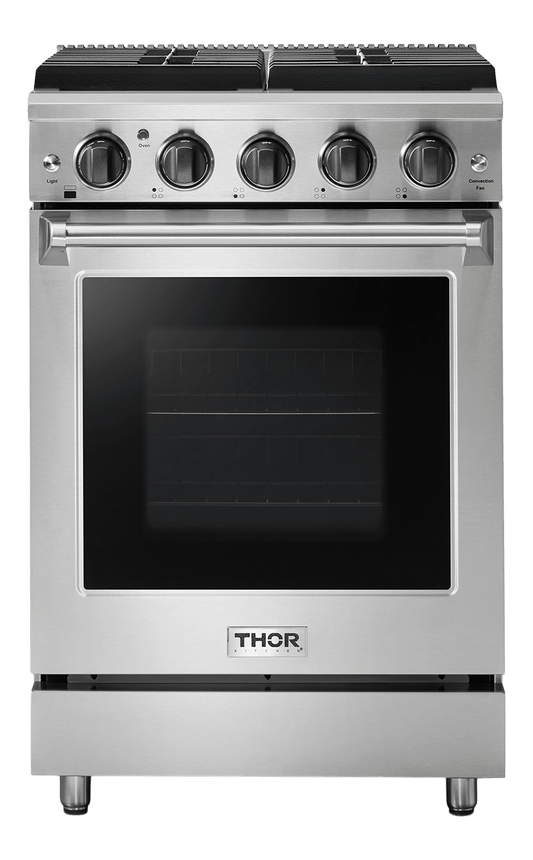 THOR KITCHEN LRG2401U Thor Kitchen 24 Inch Freestanding Gas Range In Stainless Steel