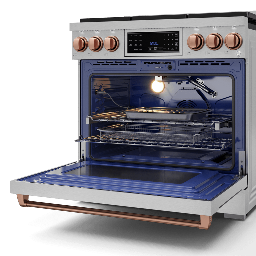THOR KITCHEN RSG36RSG 36 Inch Professional Gas Range With Tilt Panel Touch Control In STA...