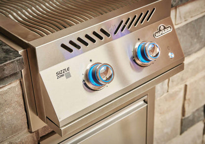 NAPOLEON BBQ BIB18IRNSS Built-in 700 Series Dual Infrared Burner With Stainless Steel COVER...