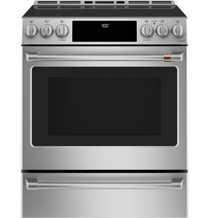 CAFE CHS900P2MS1 Cafe 30"" Slide-in Front Control Induction and Convection RANG...