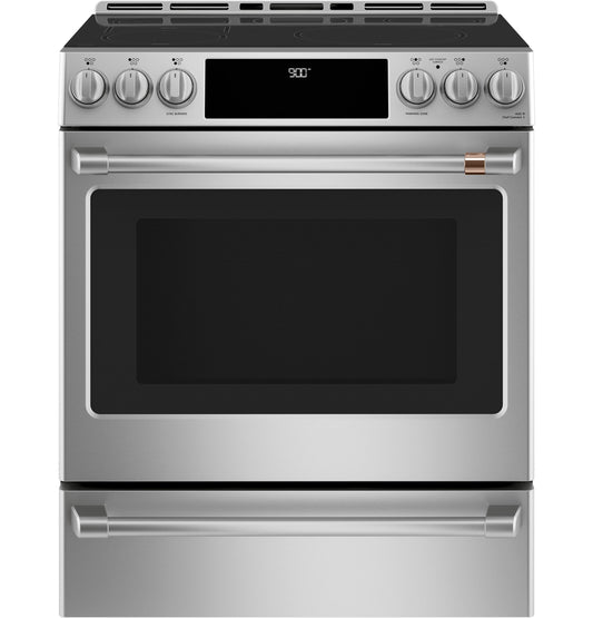 CAFE CHS900P2MS1 Cafe 30"" Slide-in Front Control Induction and Convection RANG...