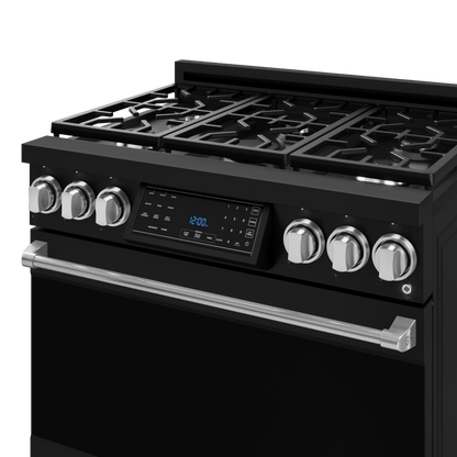THOR KITCHEN RSG36BSS 36 Inch Professional Gas Range With Tilt Panel Touch Control In STA...