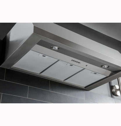 GE APPLIANCES UVW8364SPSS GE Appliances 36"" Designer Wall Mount Hood W/ Dimmable LED Lighting