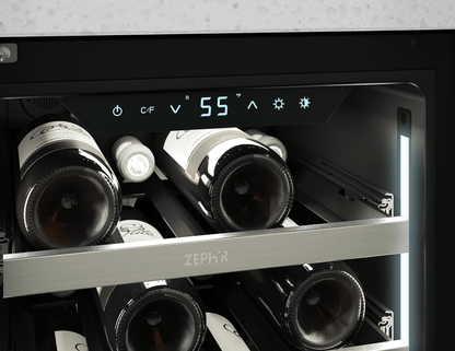 ZEPHYR PRW15C01CG Zephyr 15"" Single Zone Wine Cooler