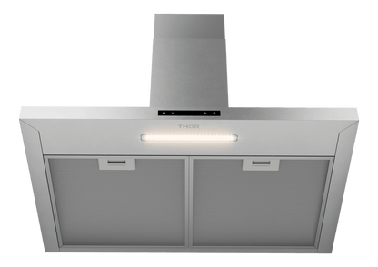 THOR KITCHEN ARH30P 30 Inch Contemporary Wall Mount P-shape Range Hood, Convertible, UP...