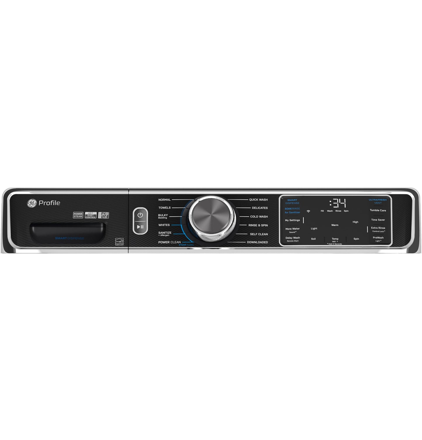 GE APPLIANCES PFW870SSVWW GE Profile 5.3 Cu. Ft. Capacity Smart Front Load Energy STAR...