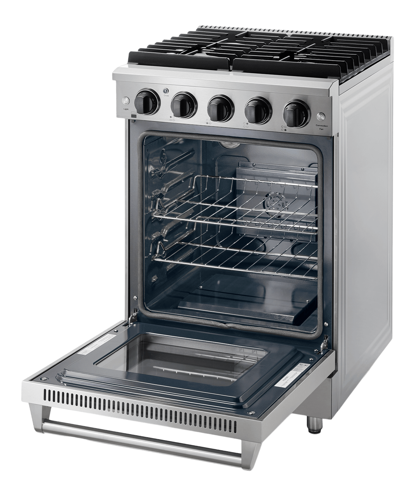 THOR KITCHEN LRG2401ULP 24 Inch Freestanding Gas Range In Stainless Steel - Liquid Propane