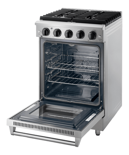 THOR KITCHEN LRG2401ULP 24 Inch Freestanding Gas Range In Stainless Steel - Liquid Propane