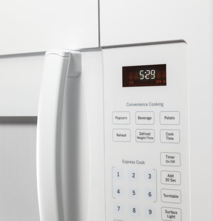 GE APPLIANCES JVM3160DFWW Ge 1.6 Cu. Ft. Over-the-range Microwave Oven