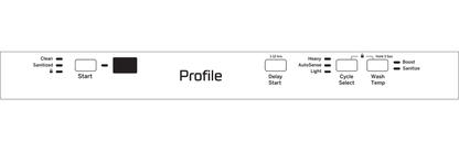 GE APPLIANCES PDT145SGLWW GE Profile 18"" Built-in Dishwasher