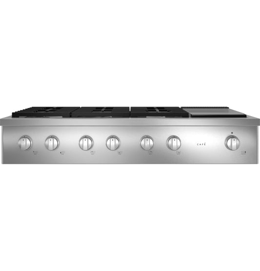 CAFE CGU486P2TS1 Cafe 48"" Commercial-style Gas Rangetop With 6 Burners and GRI...