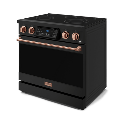 THOR KITCHEN RSE36BRSG 36 Inch Professional Electric Range With Tilt Panel Touch Control I...