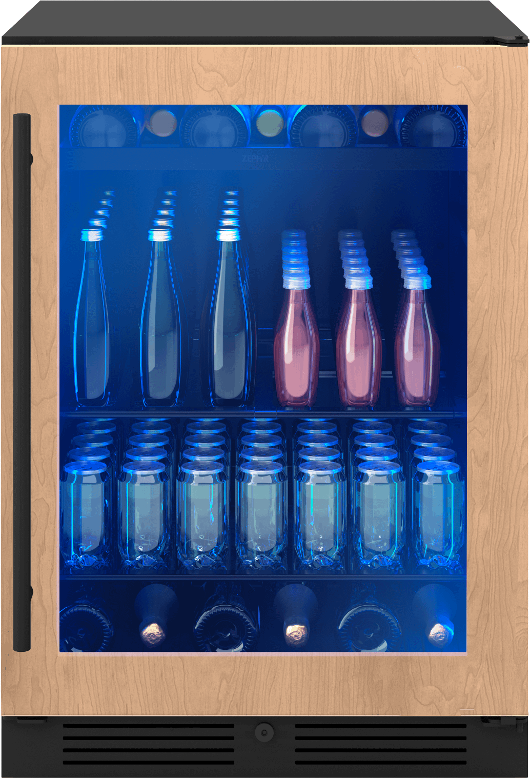 ZEPHYR PRB24C01CPG Zephyr 24"" Panel Ready Single Zone Beverage Cooler