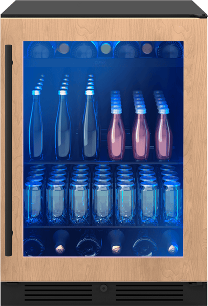 ZEPHYR PRB24C01CPG Zephyr 24"" Panel Ready Single Zone Beverage Cooler