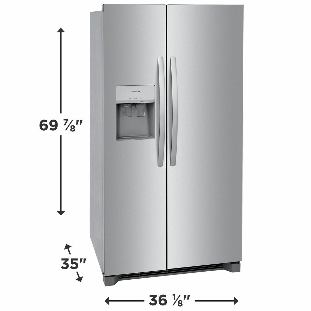 FRIGIDAIRE FRSS2623AS Frigidaire 25.6 Cu. Ft. 36'' Standard Depth Side By Side Refrigerator