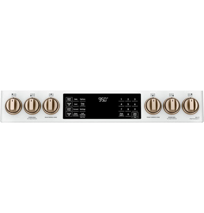 CAFE C2S950P4MW2 Cafe 30"" Slide-in Front Control Dual-fuel Double Oven With CO...
