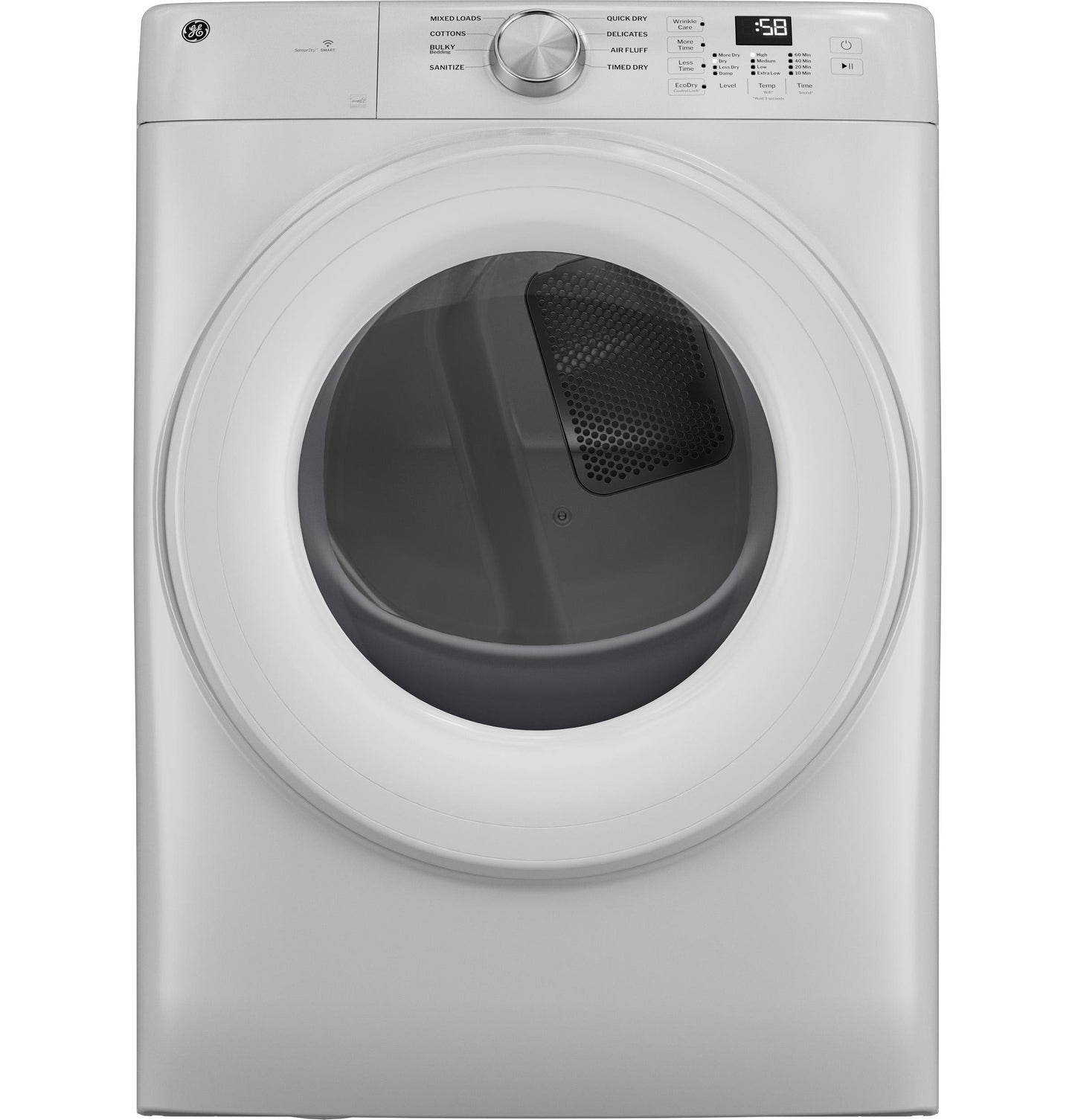 GE APPLIANCES GFD35GSSYWW Ge Energy Star 7.8 Cu. Ft. Capacity Smart Front Load Gas Dryer