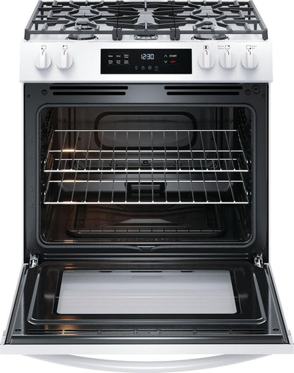 FRIGIDAIRE FCFG3062AW Frigidaire 30"" Front Control Gas Range With Quick Boil