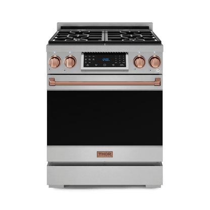 THOR KITCHEN RSG30RSG 30 Inch Professional Gas Range With Tilt Panel Touch Control In STA...