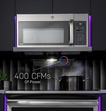 GE APPLIANCES PVM9225SRSS GE Profile 2.2 Cu. Ft. Over-the-range Sensor Microwave Oven