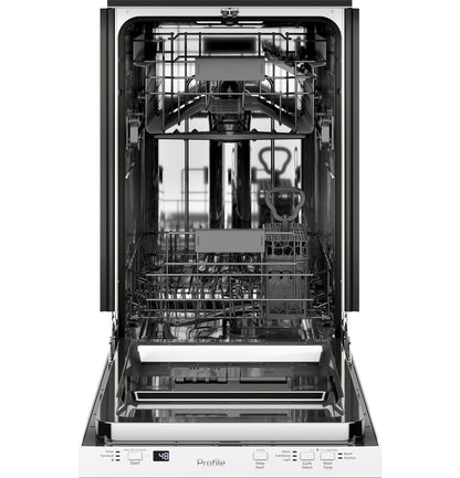 GE APPLIANCES PDT145SGLWW GE Profile 18"" Built-in Dishwasher