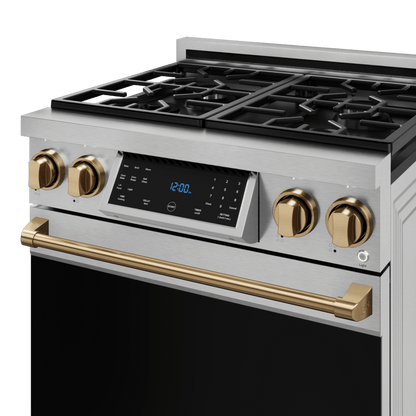 THOR KITCHEN RSG30BRZ 30 Inch Professional Gas Range With Tilt Panel Touch Control In STA...