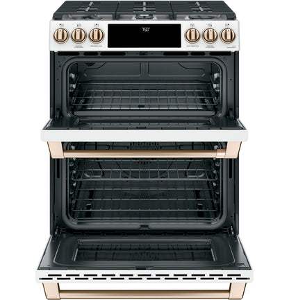 CAFE CGS750P4MW2 Cafe 30"" Slide-in Front Control Gas Double Oven With CONVECTI...