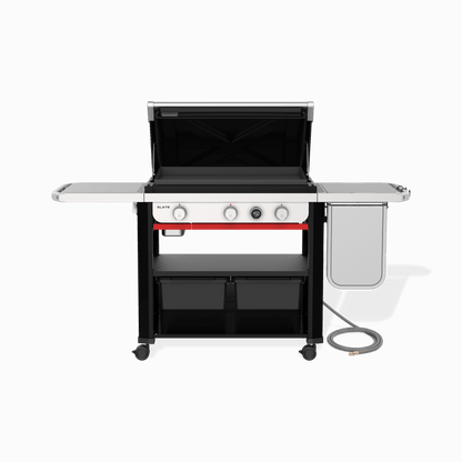 WEBER 1500420 Slate 30"" Rust-resistant Griddle With Extendable Side Table (NA...