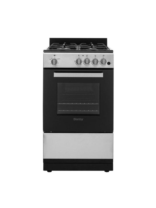 DANBY DR20V1BSSGLP Danby 20"" Wide Gas Range In Stainless Steel