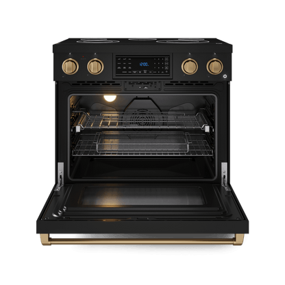 THOR KITCHEN RSE36BBRZ 36 Inch Professional Electric Range With Tilt Panel Touch Control I...