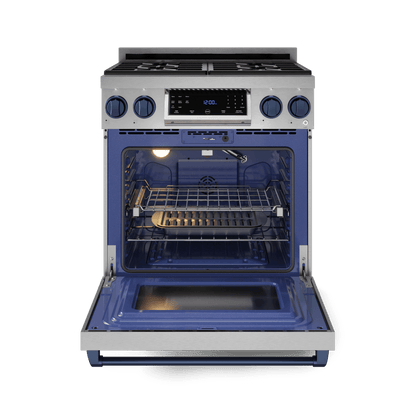 THOR KITCHEN RSG30BLU 30 Inch Professional Gas Range With Tilt Panel Touch Control In STA...