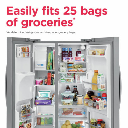 FRIGIDAIRE GRSS2652AF Frigidaire Gallery 25.6 Cu. Ft. 36'' Standard Depth Side By Side RE...