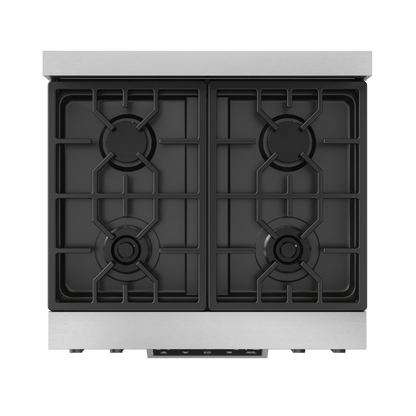 THOR KITCHEN RSG30BLK 30 Inch Professional Gas Range With Tilt Panel Touch Control In STA...