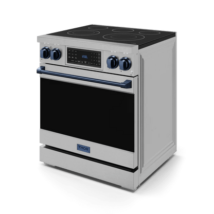 THOR KITCHEN RSE30BLU 30 Inch Professional Electric Range With Tilt Panel Touch Control I...