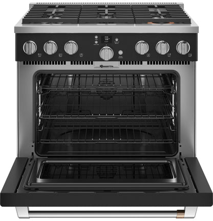 CAFE C2Y366P3TD1 Cafe 36"" Smart Dual-fuel Commercial-style Range With 6 BURNER...