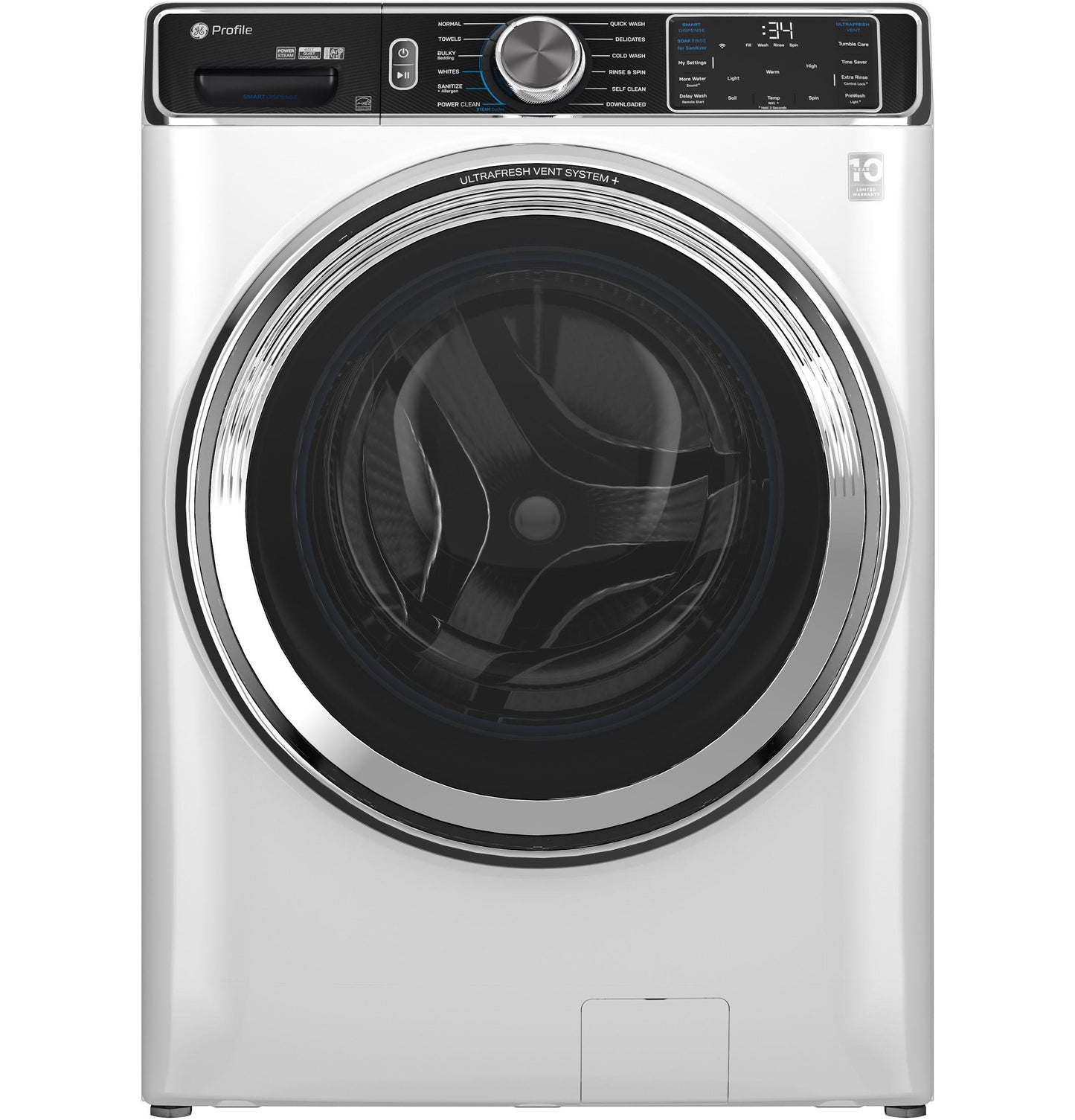 GE APPLIANCES PFW870SSVWW GE Profile 5.3 Cu. Ft. Capacity Smart Front Load Energy STAR...