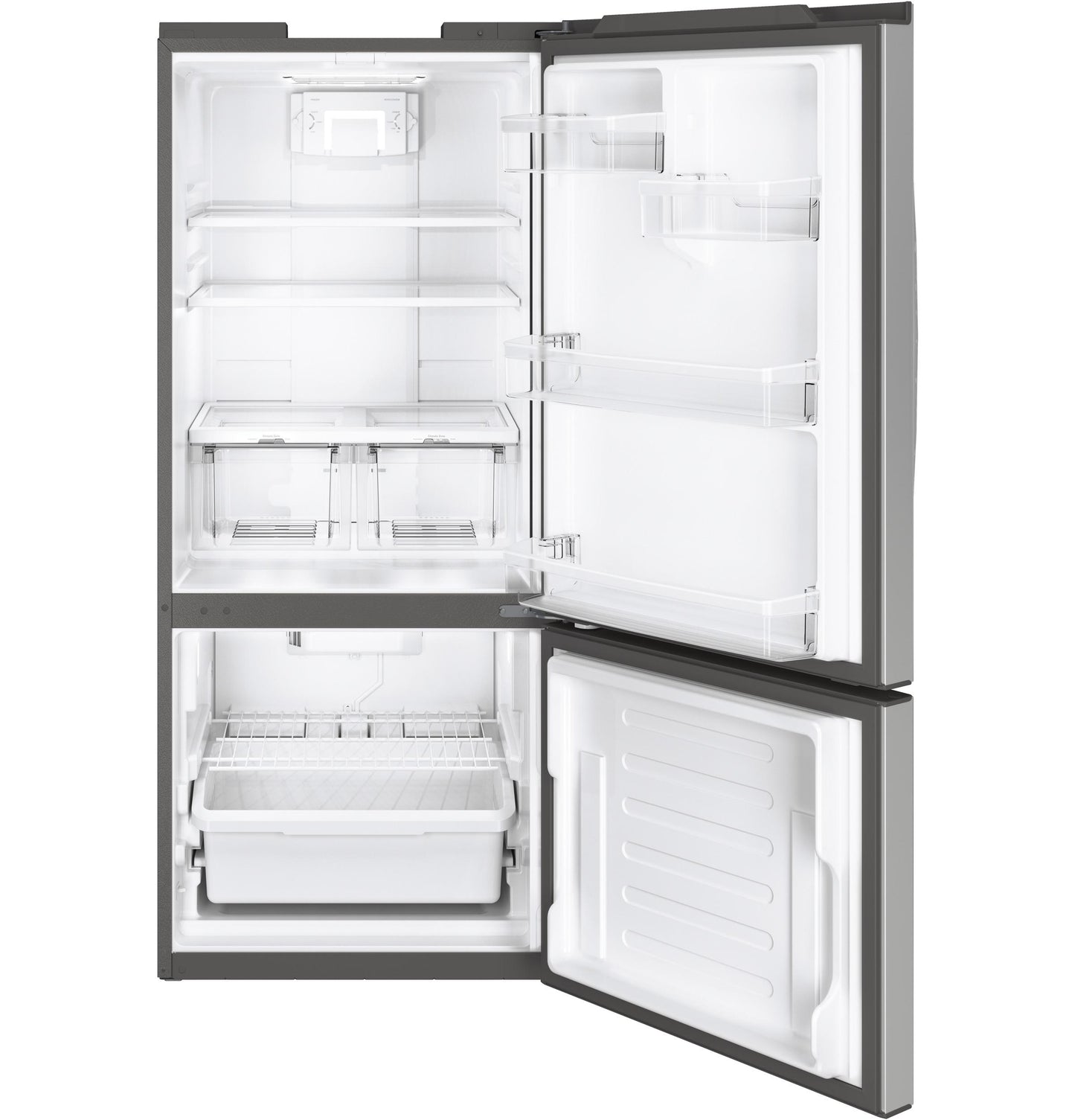 GE APPLIANCES GBE21DYKFS Ge Energy Star 21.0 Cu. Ft. Bottom-freezer Refrigerator
