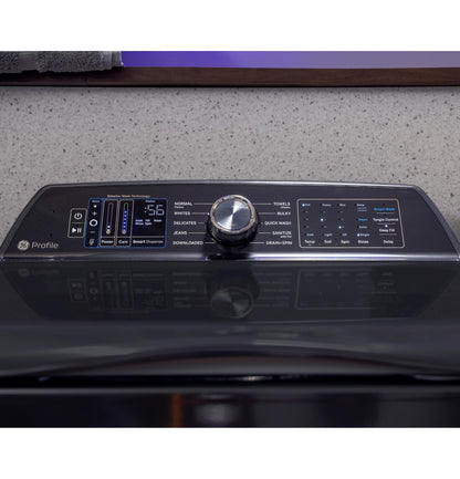 GE APPLIANCES PTW800BPWRS GE Profile Energy Star 5.4 Cu. Ft. Capacity Washer With SMAR...