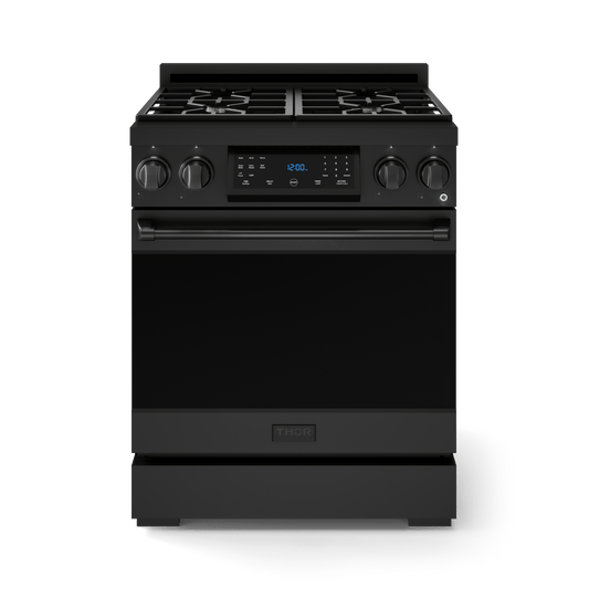 THOR KITCHEN RSG30BLP 30 Inch Professional Lp Range With Tilt Panel Touch Control In BLAC...