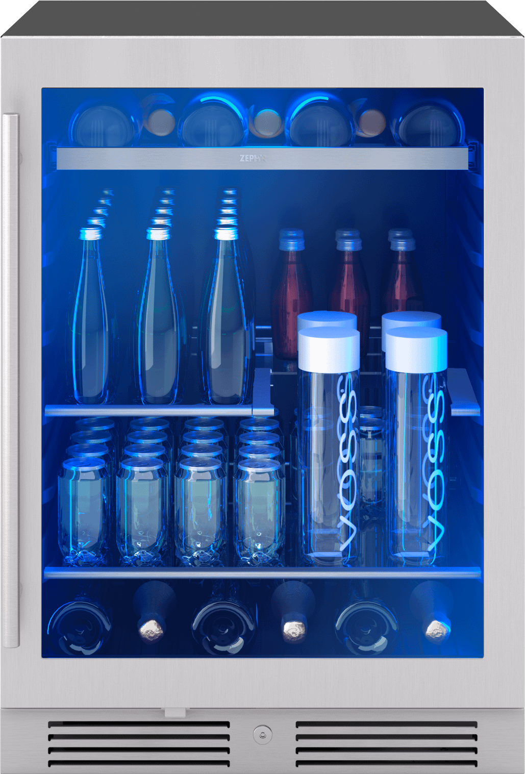 ZEPHYR PRB24C01CG Zephyr 24"" Single Zone Beverage Cooler